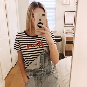 ANTHROPOLOGIE “Honey” striped tee